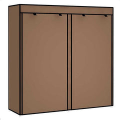 HAOYYE Double Rows 9 Lattices Shoe Cabinet Coffee Color Combination Style Shoe Storage Organizer with Doors Sturdy and Space Saving Design for Entryway Closet Hallway Bedroom Easy to Assemble and Clean