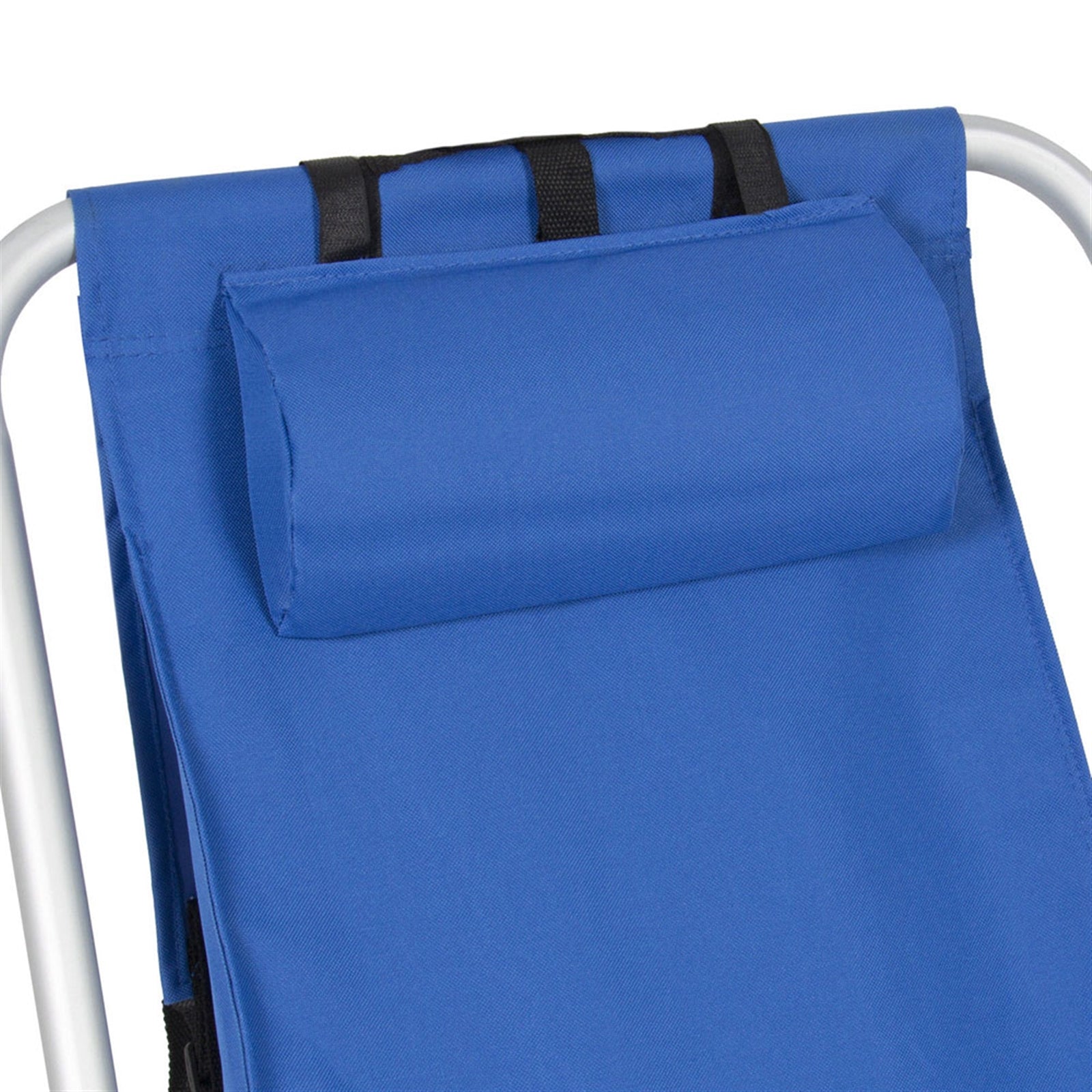 HAOYYE Portable High Strength Beach Chair with Adjustable Headrest, Lightweight Folding Lounge Chair for Outdoor Relaxation, Perfect for Beach, Camping, Fishing, and Travel, Easy to Carry and Store