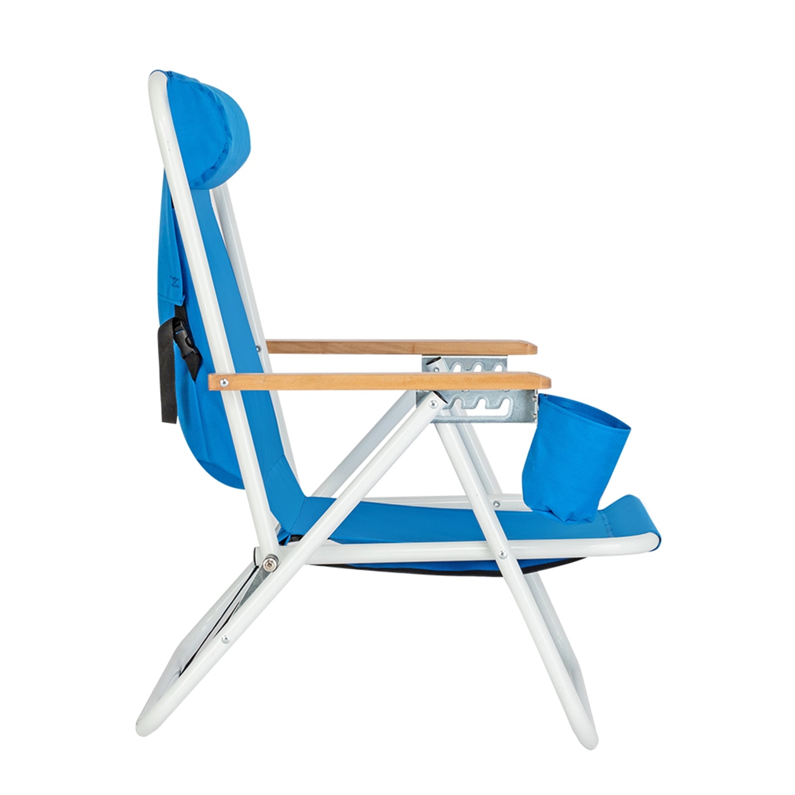 HAOYYE Portable High Strength Beach Chair with Adjustable Headrest, Lightweight Folding Lounge Chair for Outdoor Relaxation, Perfect for Beach, Camping, Fishing, and Travel, Easy to Carry and Store