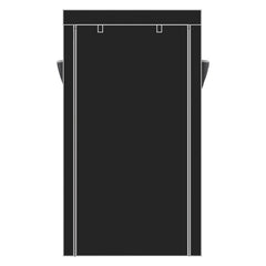 HAOYYE 10-Tier Shoe Rack with Dustproof Cover, Closet Shoe Storage Cabinet Organizer, Black, Durable Space-Saving Solution, Modern Design, Versatile Use, Premium Quality, Stylish Look for Home, Bedroom, Entryway, and Closet Storage