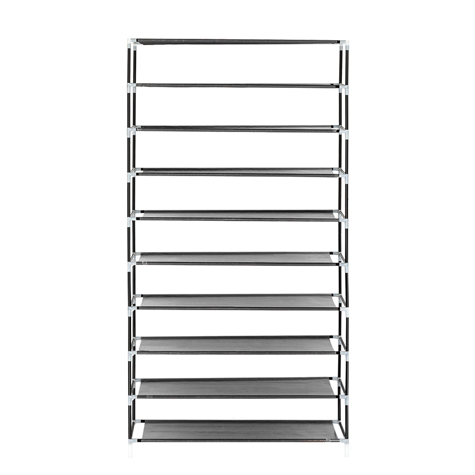 HAOYYE 10-Tier Shoe Rack with Dustproof Cover, Durable and Space-Saving Shoe Storage Organizer, Modern Design and Premium Quality, Stylish and Versatile Shoe Cabinet for Home Closet Organization