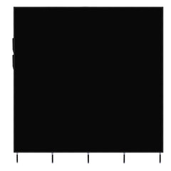 HAOYYE Portable Clothes Closet Wardrobe With 12 Shelves And 4 Side Pockets, Black Non-Woven Fabric Storage Organizer, Durable And Space-Saving Design, Modern Wardrobe For Bedroom, Versatile Use For Clothes And Accessories, Premium Quality And Stylish Look