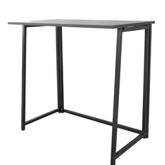 HAOYYE Simple Collapsible Computer Desk Black Sturdy Design Durable Modern Home Organizer Storage Solution Practical Stylish Space-Saving Desk for Living Room and Bedroom
