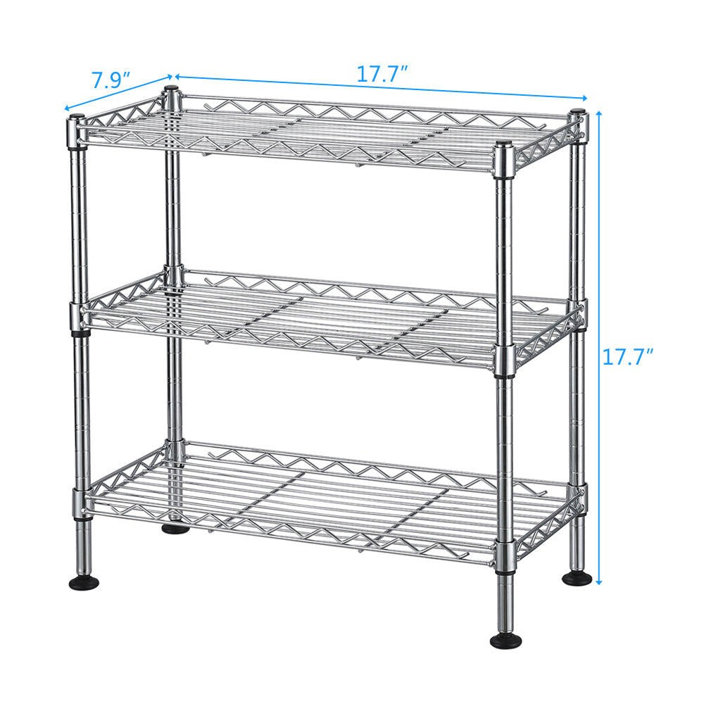 HAOYYE 3-Tier UltraZinc Cabinet Organizer with Soft Cozy Warm Flannel Fleece Home Decor, Luxury Comfortable Unique Design, Premium Quality Decorative Storage Rack for Kitchen, Bathroom, Office, Living Room, Stylish Home Storage Solution