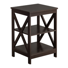 HAOYYE Double Cross Edge Coffee Table, Modern Luxury Home Decor, Soft Cozy Warm Flannel Fleece, Premium Quality Decorative Table, Unique Design, Stylish Living Room Furniture, Comfortable and Functional for Home Use
