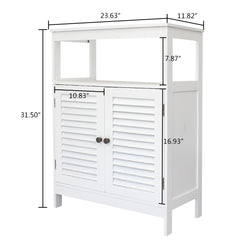 HAOYYE 2-Door Storage Cabinet Durable Design Sturdy Multifunctional Modern Organizer Space-Saving Practical Storage Solution Stylish for Bedroom and Living Room