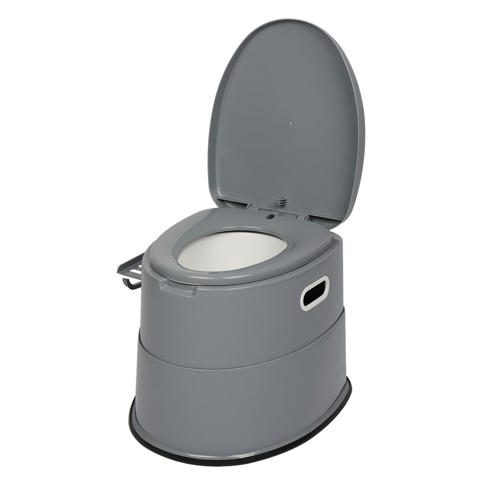HAOYYE Portable Toilet with Non-Slip Mat,  Emergency Toilet for Camping, Outdoor Activities, and Road Trips, Leak-Proof, Odor-Proof, Sturdy and Easy to Use, Ideal for Travel and Mobility Aid
