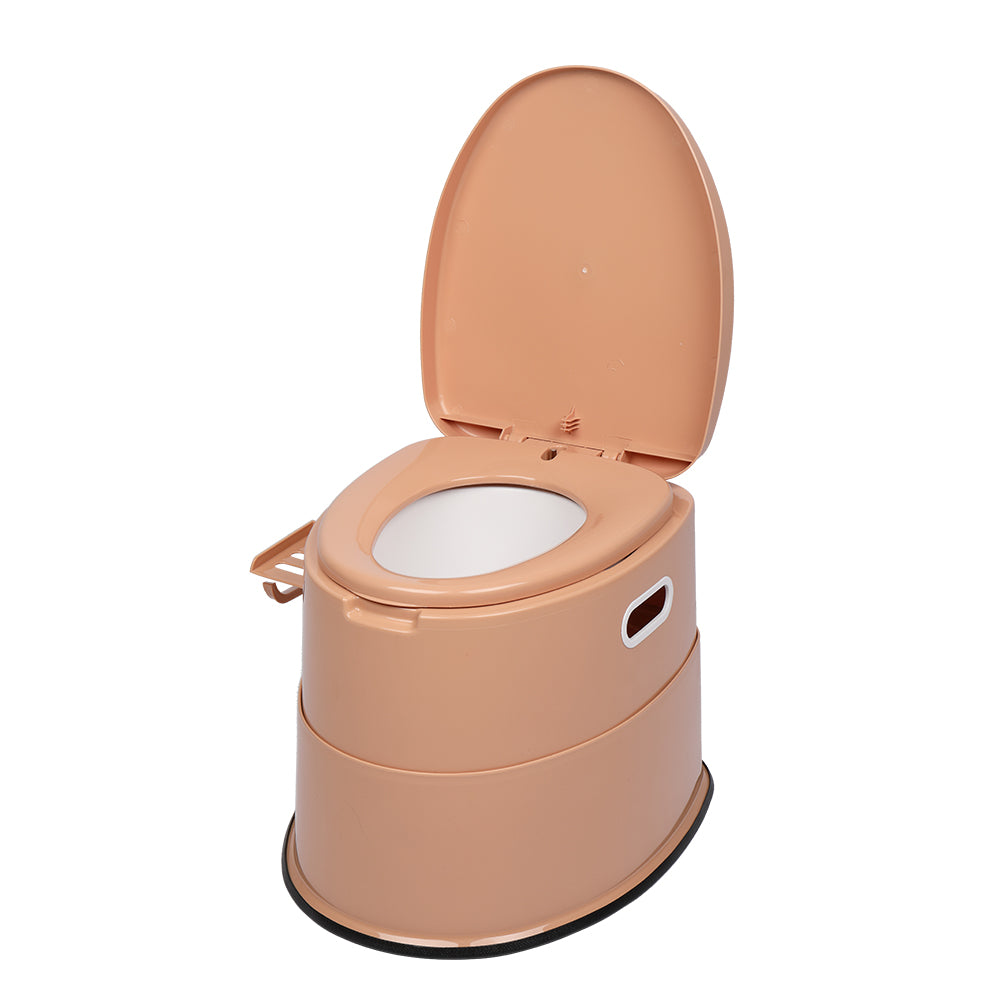 HAOYYE Portable Toilet with Non-slip Mat, Lightweight and Leak-Proof for Outdoor Activities, Camping, and Long Road Trips