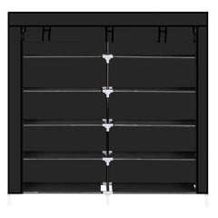 HAOYYE 7-Tier Portable Shoe Rack with Fabric Cover, Durable Shoe Storage Organizer Cabinet, Space-Saving Design for Closet, Modern and Stylish Shoe Organizer for Home, Premium Quality Storage Solution for Versatile Use