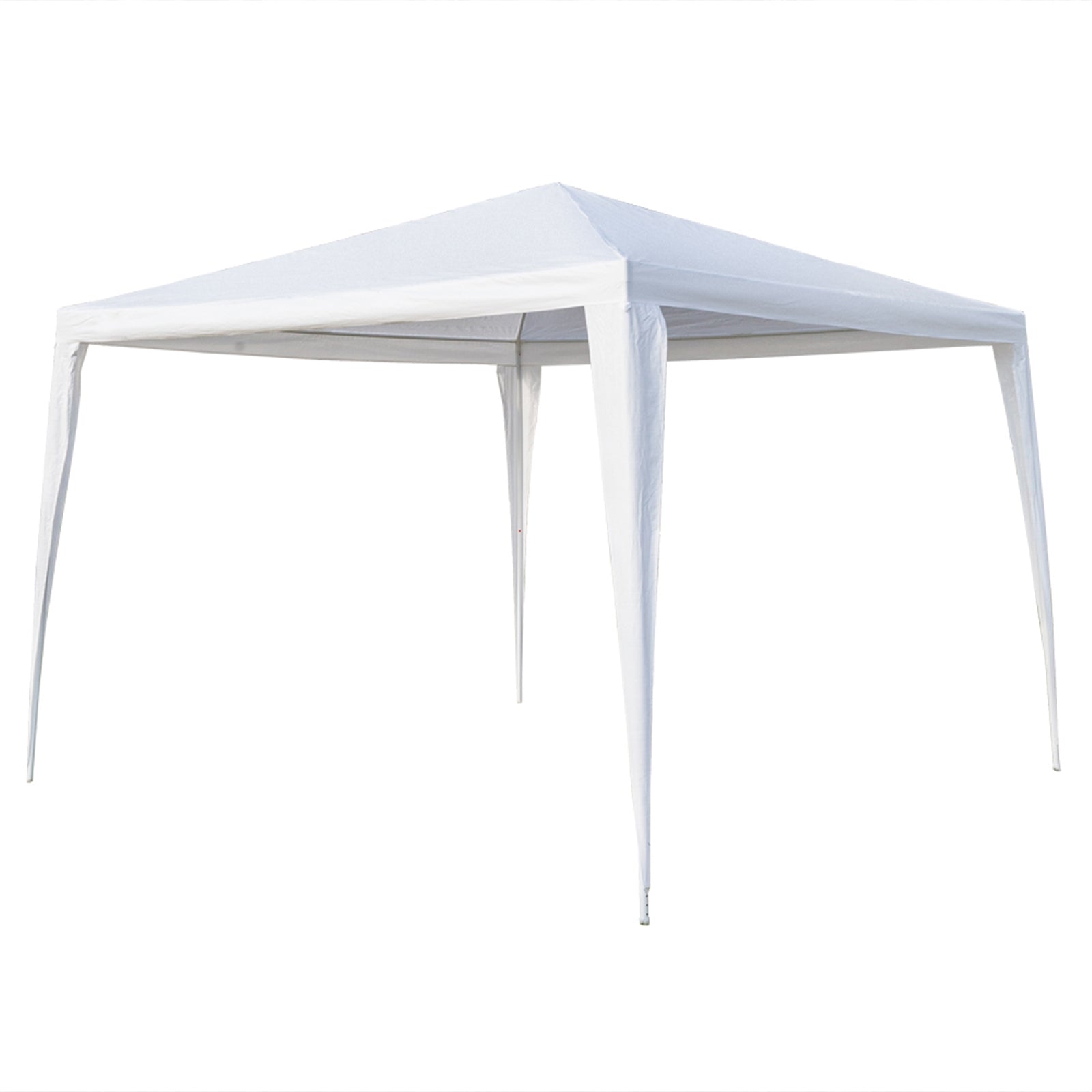 HAOYYE Outdoor Waterproof Tent 3x3m Pop Up Canopy Portable White Shelter with Spiral Tubes for Backyard Wedding Party Event Sun Shade Folding Pavilion