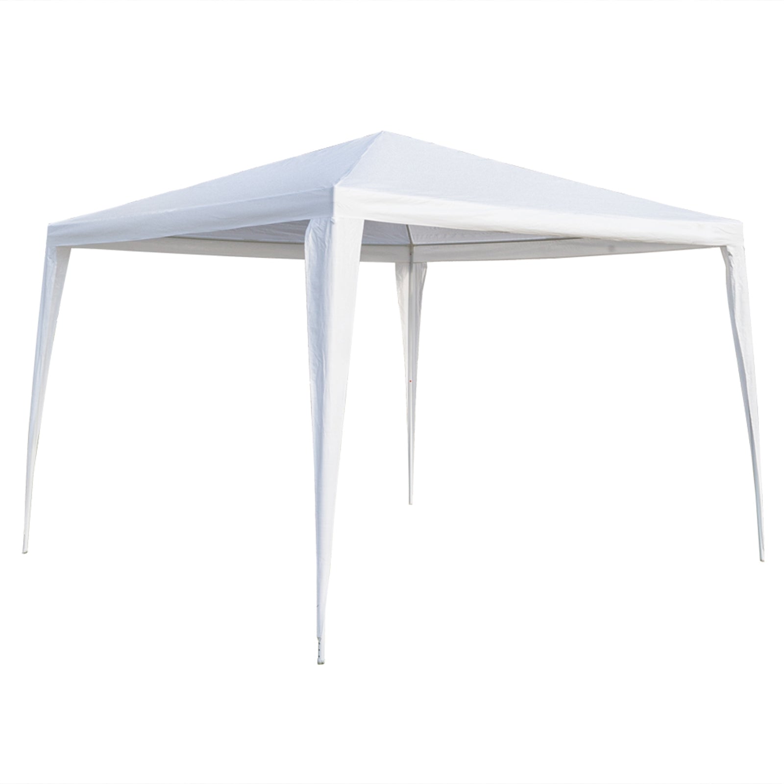 HAOYYE Outdoor Waterproof Tent 3x3m Pop Up Canopy Portable White Shelter with Spiral Tubes for Backyard Wedding Party Event Sun Shade Folding Pavilion