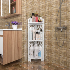 HAOYYE 3-Tier Corner Shower Shelf for Bathroom, Waterproof and Durable, Space-Saving Organizer, Modern and Stylish Storage Solution, Versatile for Living Room and Home Essentials