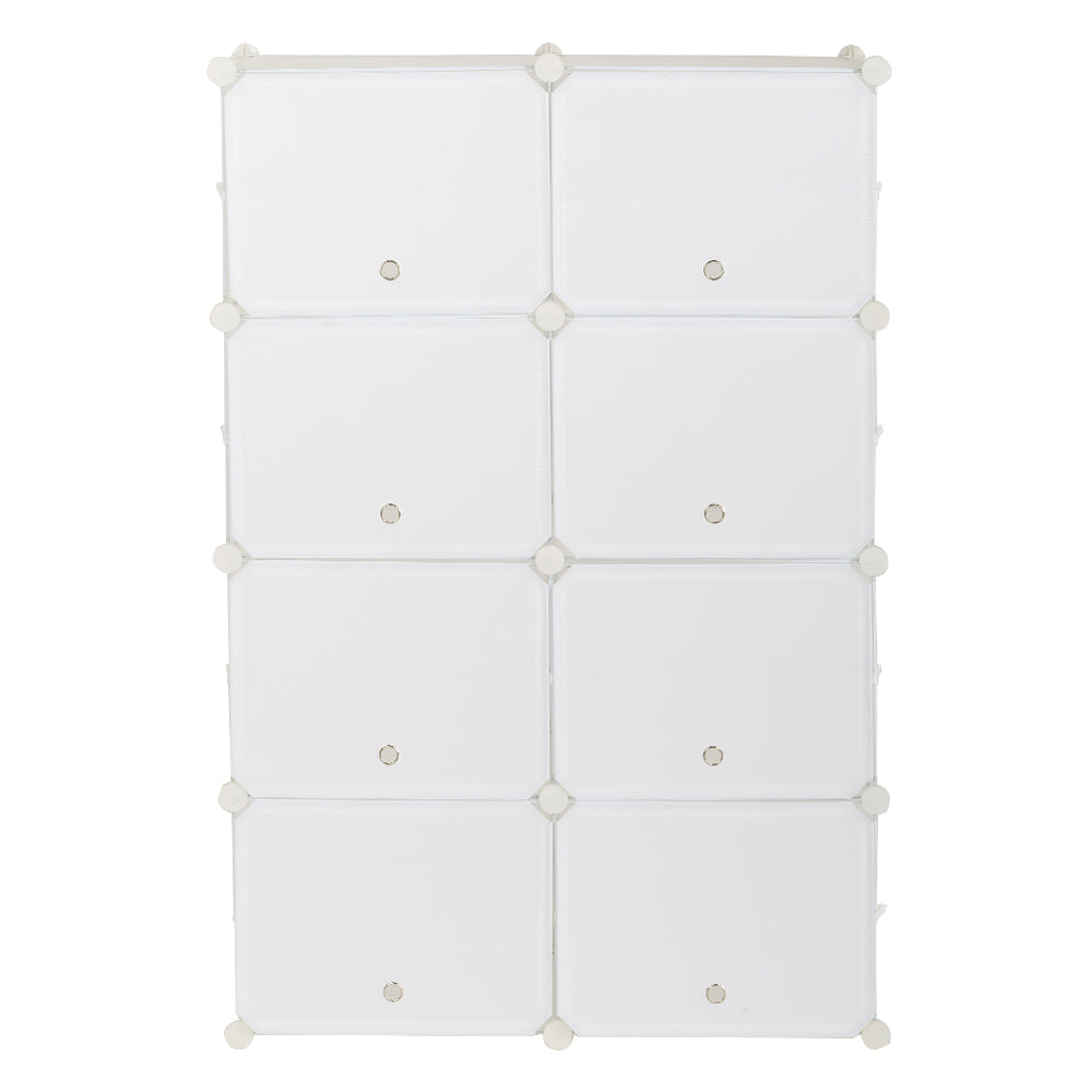 HAOYYE 7-Tier Portable Shoe Rack With 14 Grids, White Durable Tower Shelf Storage Cabinet Stand, Expandable And Sturdy Design, Multifunctional Modern Home Organizer For Heels, Boots, And Slippers, Stylish And Space-Saving Shoe Storage Solution