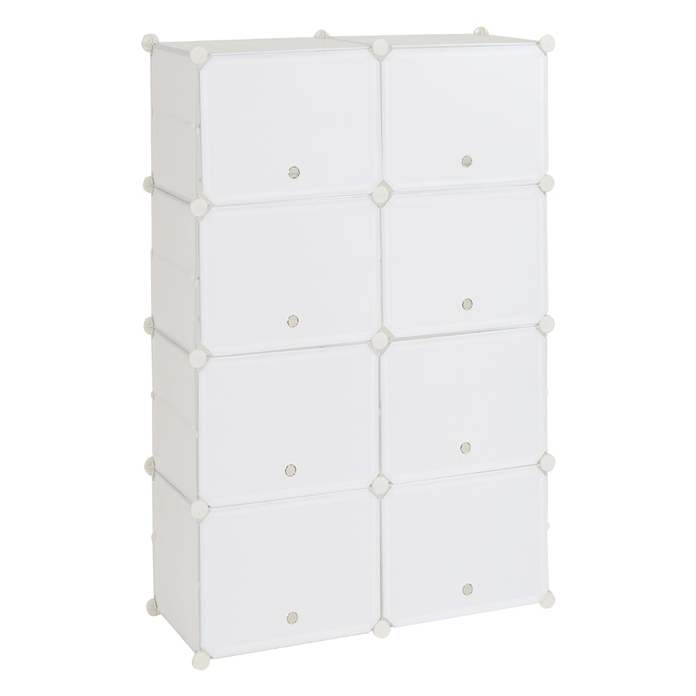 HAOYYE 7-Tier Portable Shoe Rack With 14 Grids, White Durable Tower Shelf Storage Cabinet Stand, Expandable And Sturdy Design, Multifunctional Modern Home Organizer For Heels, Boots, And Slippers, Stylish And Space-Saving Shoe Storage Solution