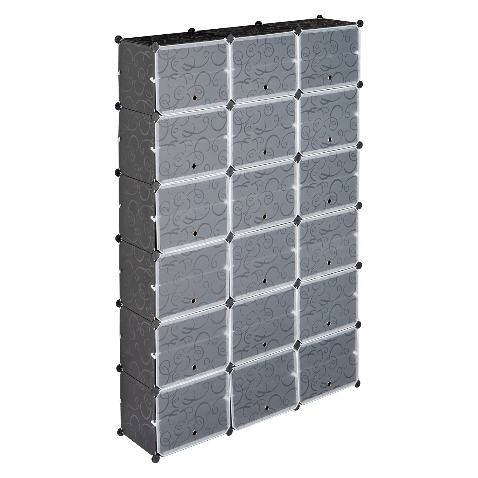 HAOYYE 12-Tier Shoe Rack Organizer – Portable, Expandable 72 Pair Shoe Tower Shelf, Sturdy Black Shoe Cabinet, Modern Home Storage Solution for Heels, Boots, Slippers, Entryway, Living Room, or Closet Organization