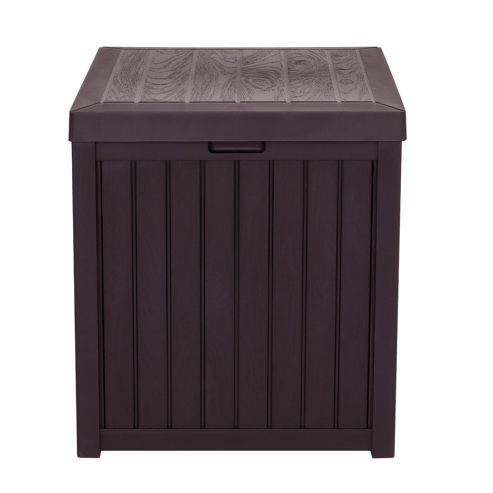 HAOYYE Outdoor Garden Storage Deck Box with Waterproof Plastic Construction, Large 51-Gallon Capacity Chest for Tools Cushions Toys and Patio Essentials, Durable Weather Resistant Storage Container with Seating Function
