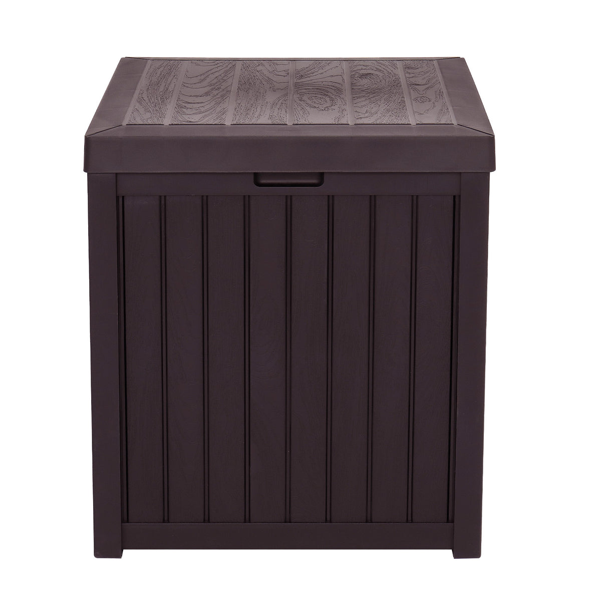 HAOYYE Outdoor Garden Storage Deck Box with Waterproof Plastic Construction, Large 51-Gallon Capacity Chest for Tools Cushions Toys and Patio Essentials, Durable Weather Resistant Storage Container with Seating Function