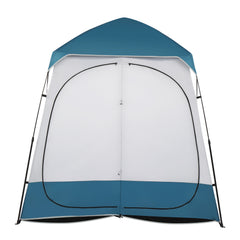 HAOYYE Oxford Cloth Double Dressing Tent, Portable Privacy Shelter for Showers, Changing Clothes, and Restroom Use, Easy Setup with Ground Spikes and Windproof Ropes