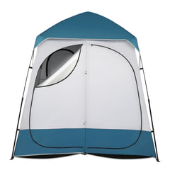 HAOYYE Oxford Cloth Double Dressing Tent, Portable Privacy Shelter for Showers, Changing Clothes, and Restroom Use, Easy Setup with Ground Spikes and Windproof Ropes