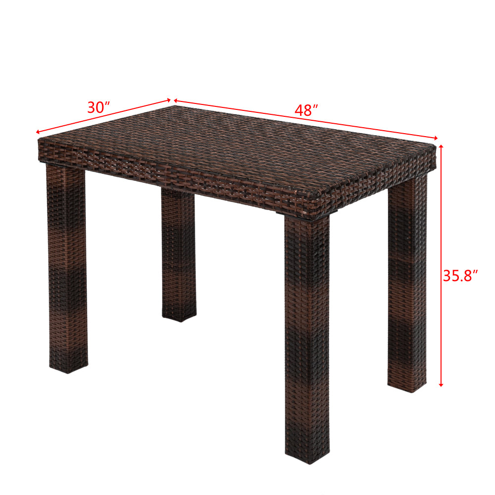 HAOYYE Bar Table Brown Gradient Stylish Modern Design Durable Sturdy Construction Perfect for Home Bar Kitchen Dining Room Indoor and Outdoor Use Elegant Brown Finish Ideal for Entertaining and Everyday Use