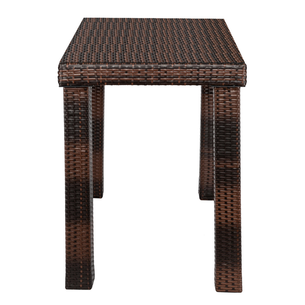 HAOYYE Bar Table Brown Gradient Stylish Modern Design Durable Sturdy Construction Perfect for Home Bar Kitchen Dining Room Indoor and Outdoor Use Elegant Brown Finish Ideal for Entertaining and Everyday Use