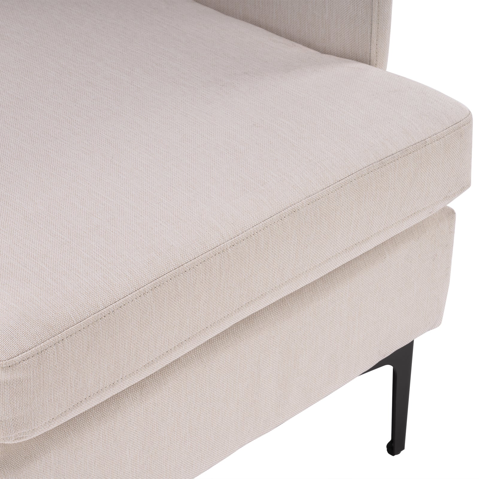 HAOYYE Lounge Chair, Comfy Single Sofa Accent Chair for Bedroom Living Room Guestroom, Beige soft cozy warm flannel fleece home decor luxury comfortable unique design premium quality decorative