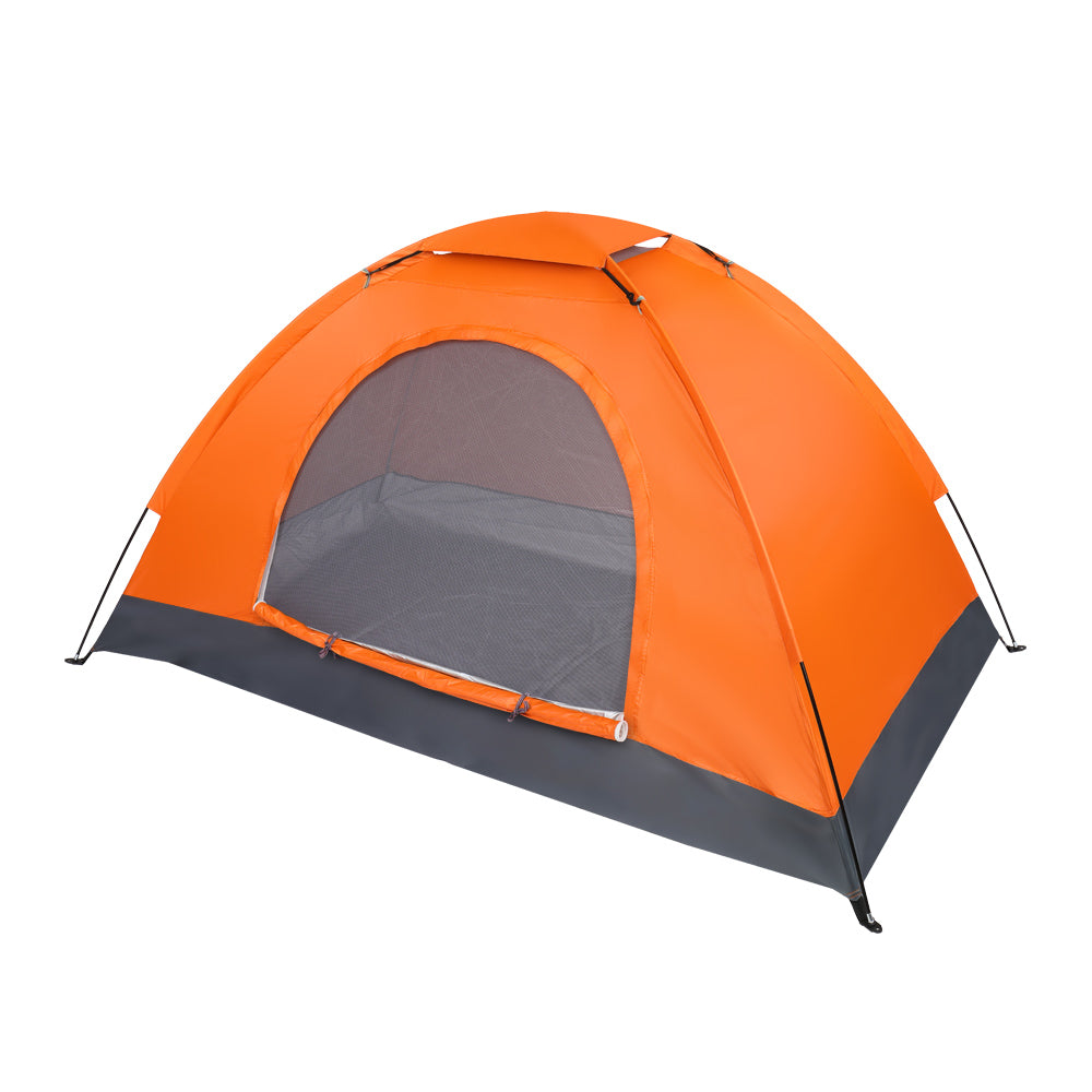 HAOYYE 1-Person Waterproof Camping Dome Tent, Lightweight and Easy to Set Up, Outdoor Hiking Tent with Double Door Design and Ventilation