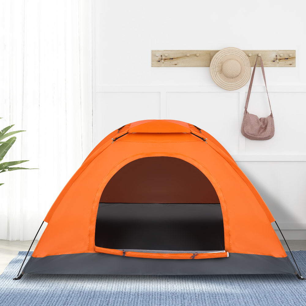 HAOYYE 1-Person Waterproof Camping Dome Tent, Lightweight and Easy to Set Up, Outdoor Hiking Tent with Double Door Design and Ventilation