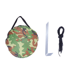 Haoyye Pop Up Tent Instant Portable Shower Tent, Outdoor Privacy Toilet & Changing Room, Waterproof Camouflage Design with Zipped Window and Built-in Storage Bag, Easy Setup for Beach, Camping, or Road Trips