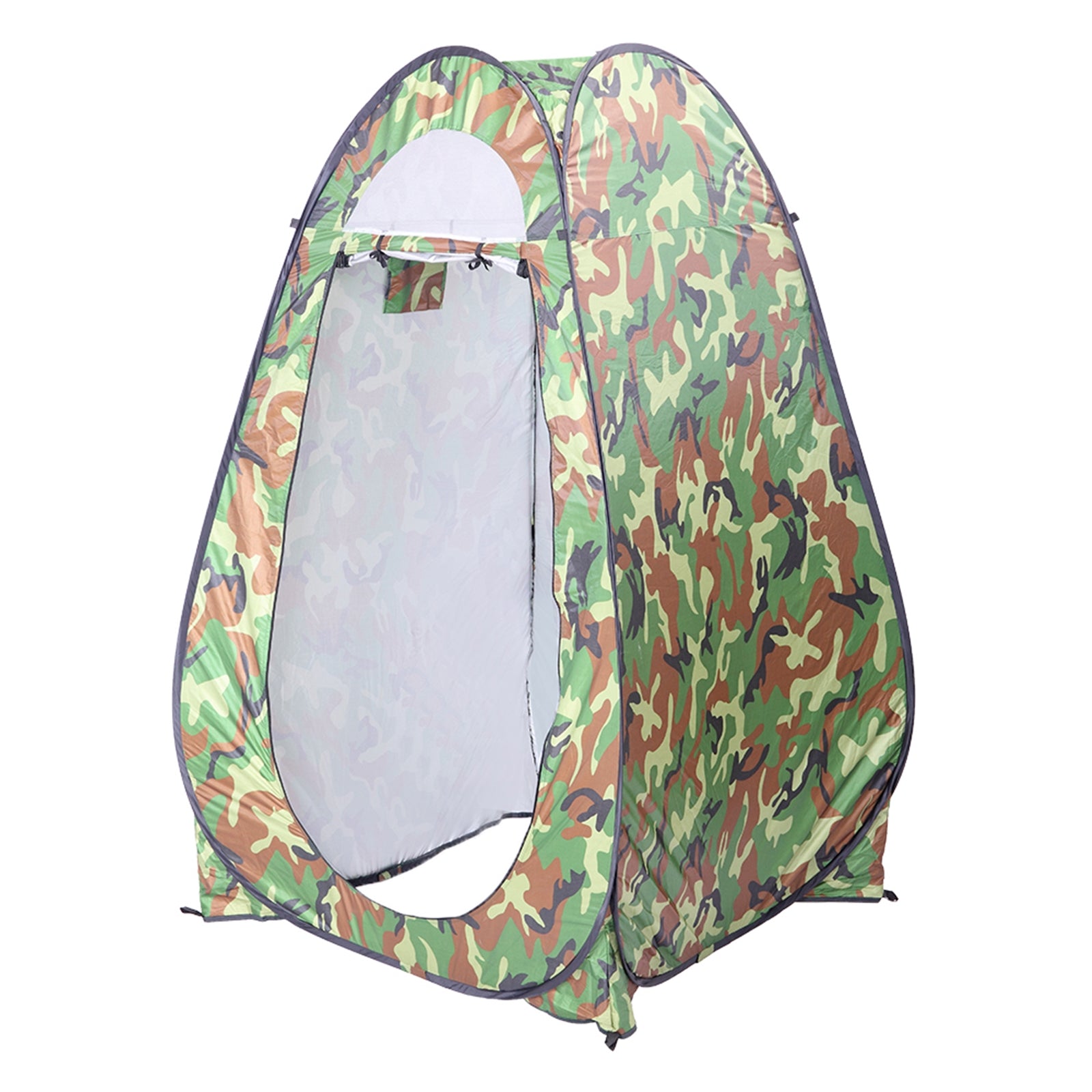 Haoyye Pop Up Tent Instant Portable Shower Tent, Outdoor Privacy Toilet & Changing Room, Waterproof Camouflage Design with Zipped Window and Built-in Storage Bag, Easy Setup for Beach, Camping, or Road Trips