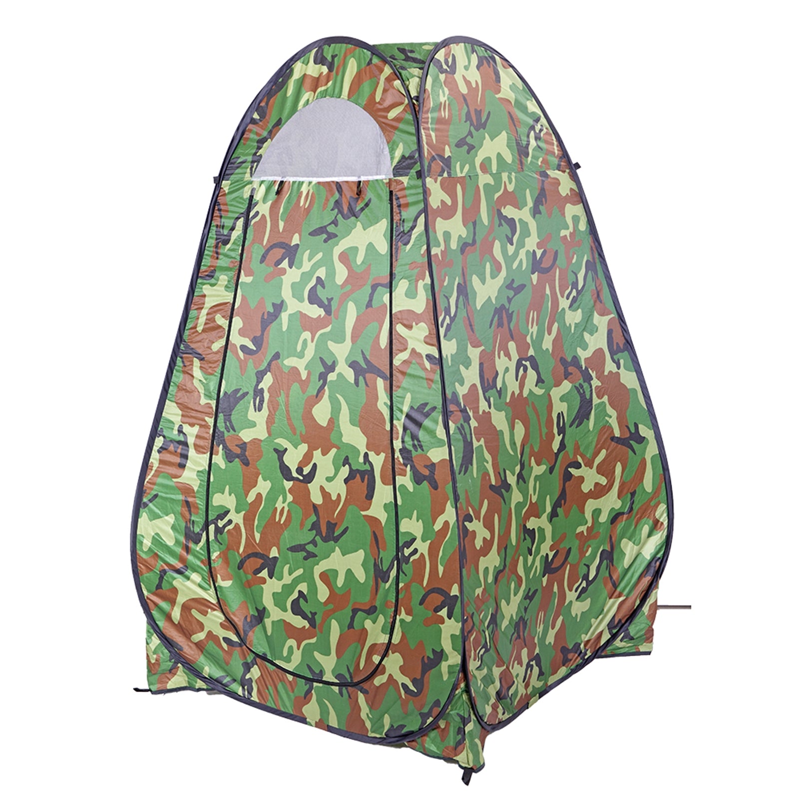 Haoyye Pop Up Tent Instant Portable Shower Tent, Outdoor Privacy Toilet & Changing Room, Waterproof Camouflage Design with Zipped Window and Built-in Storage Bag, Easy Setup for Beach, Camping, or Road Trips