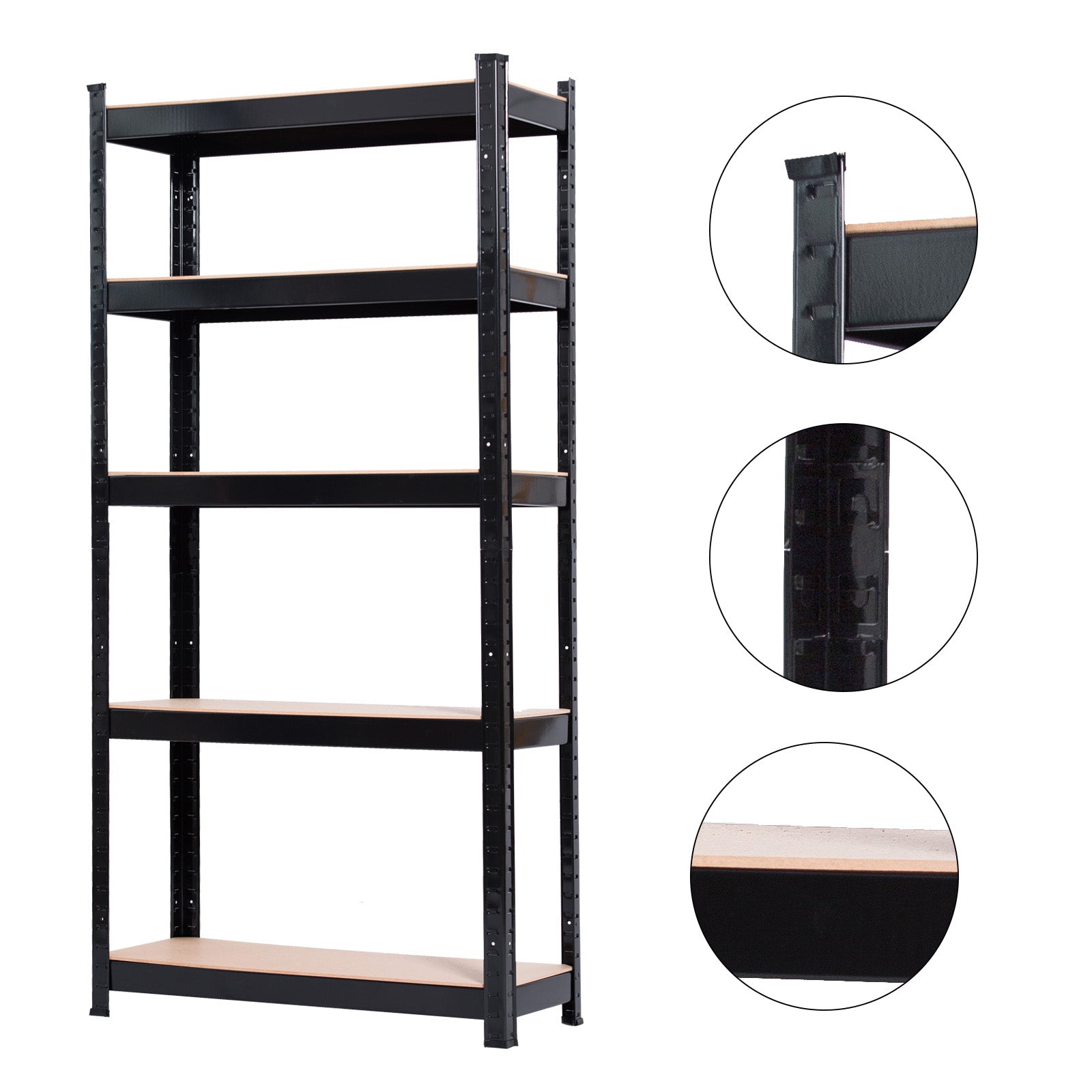 HAOYYE 5 Tier Heavy Duty Metal Shelving Rack Unit Garage Storage Shelf Black UK soft cozy warm flannel fleece home decor luxury comfortable unique design premium quality decorative