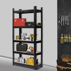 HAOYYE 5 Tier Heavy Duty Metal Shelving Rack Unit Garage Storage Shelf Black UK soft cozy warm flannel fleece home decor luxury comfortable unique design premium quality decorative
