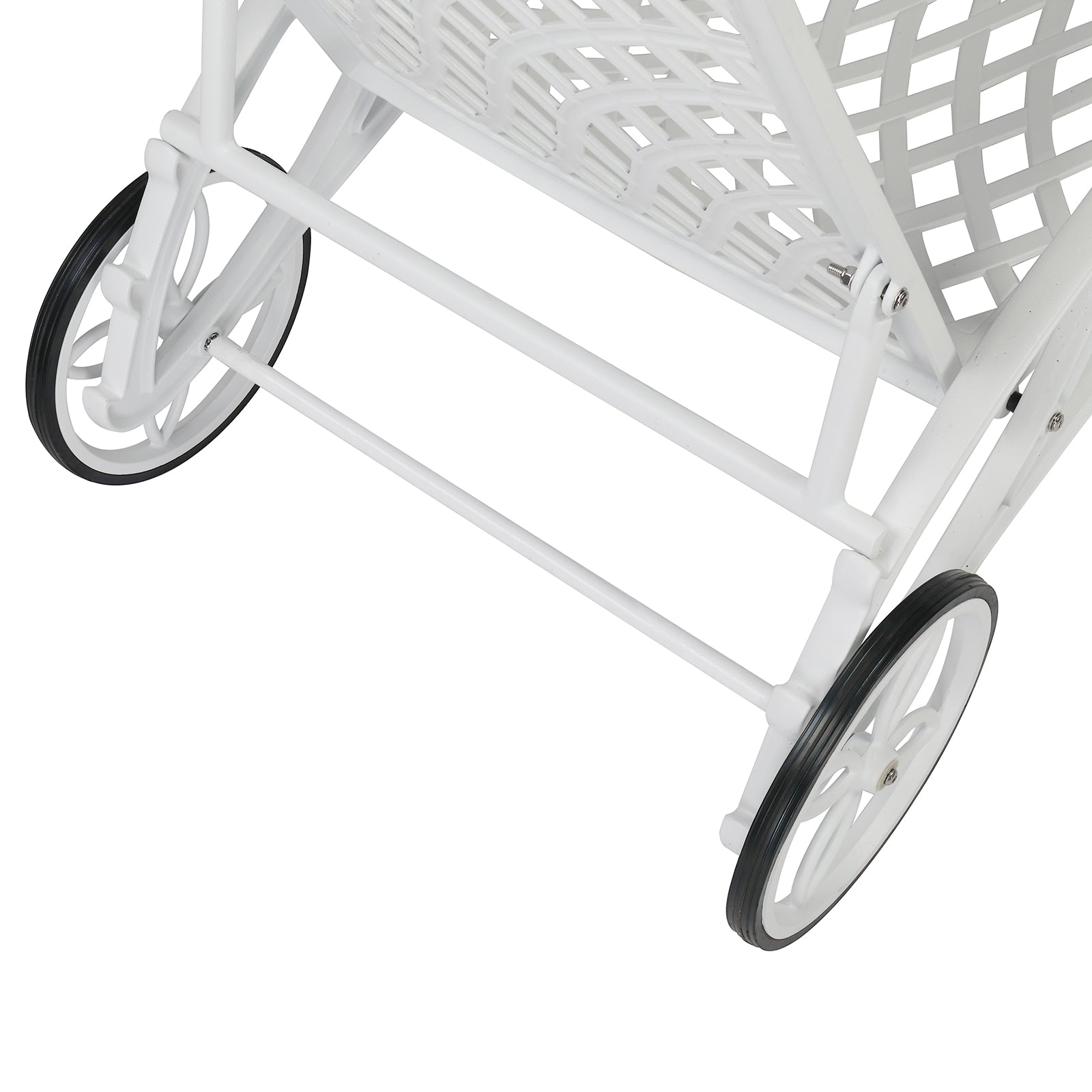 HAOYYE Adjustable Backrest Courtyard Cast Aluminum Lying Bed, White, Outdoor Reclining Lounge Chair with Durable Weather-Resistant Frame, Modern and Comfortable Design for Patio, Garden, Balcony, or Poolside Relaxation