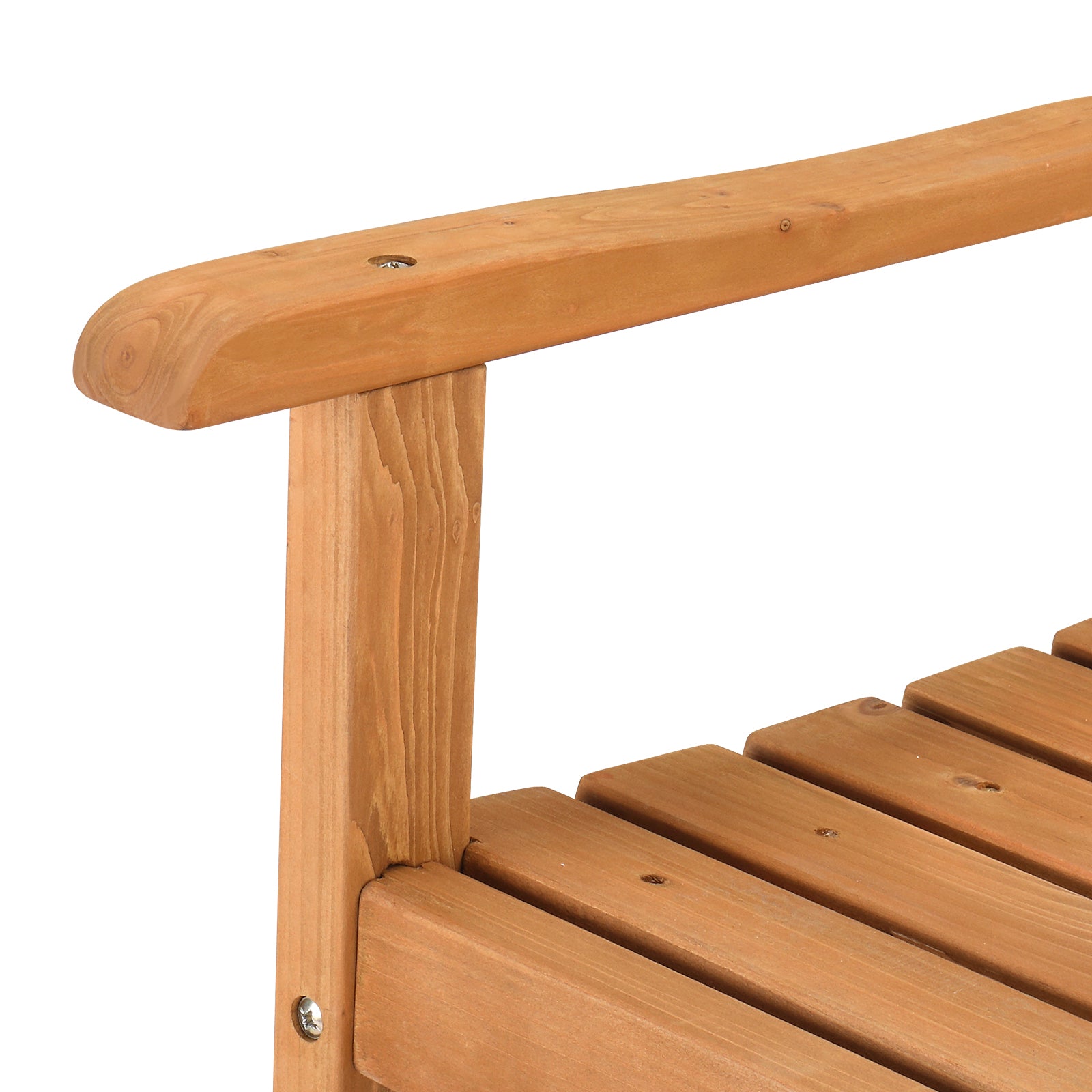 Haoyye Outdoor Garden Bench with X Back Design, Solid Fir Wood Construction in Burlywood Finish, Rustic Folding Wooden Patio Bench for Porch, Deck, Balcony, Backyard or Lawn, Durable and Weather Resistant Seating