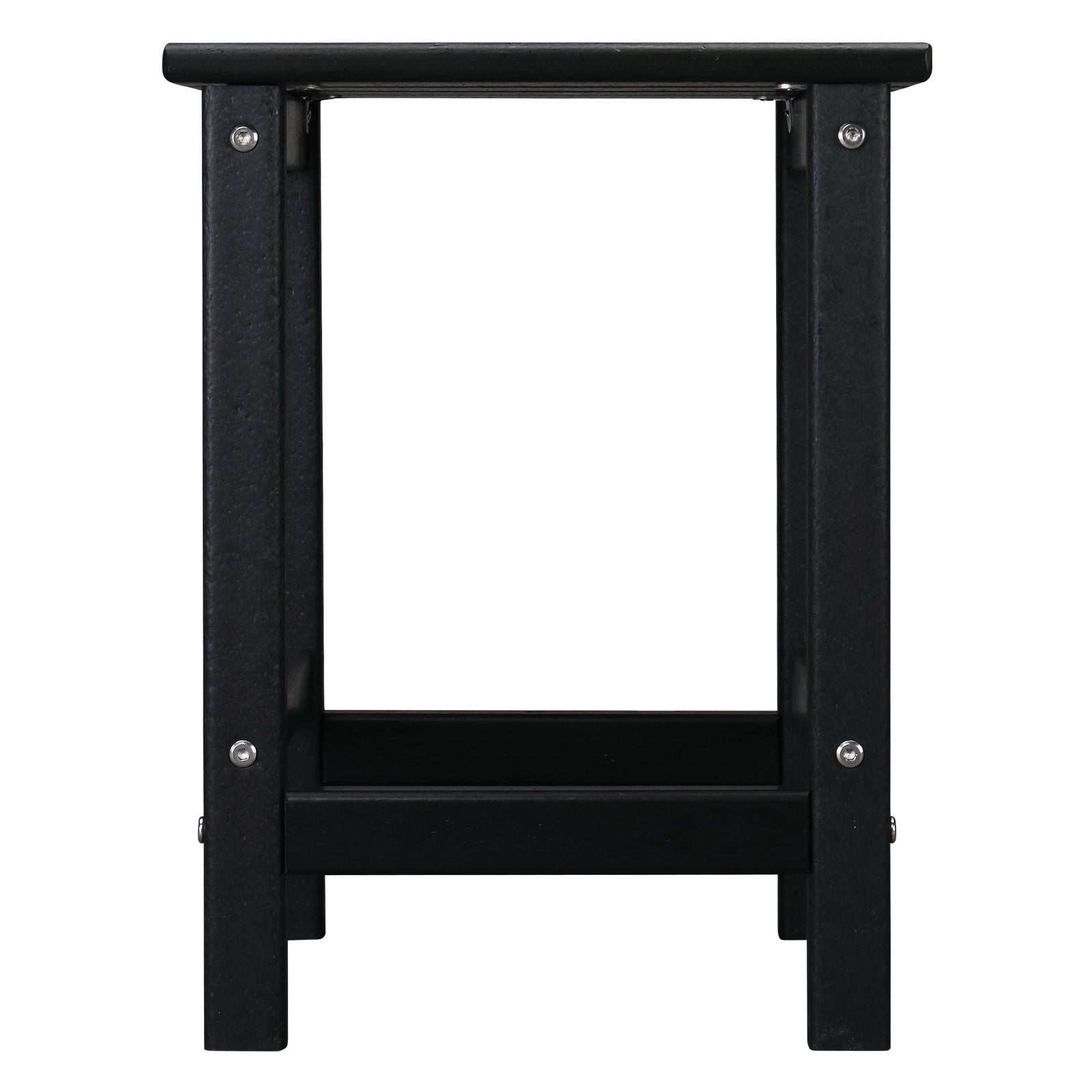 HAOYYE Single Layer Square HDPE Side Table, Durable and Lightweight, Perfect for Any Room or Outdoor Use