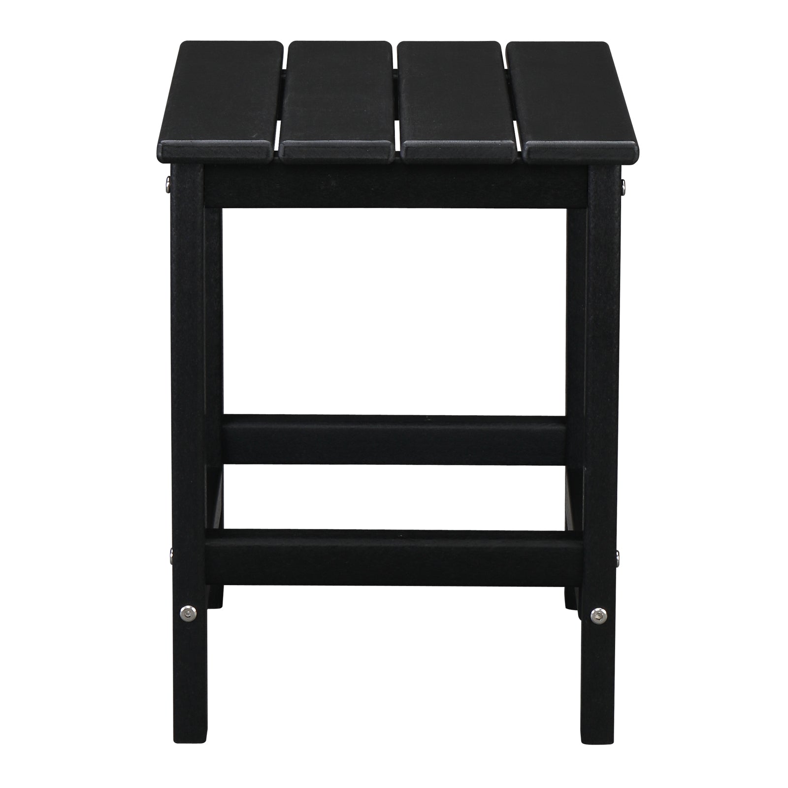 HAOYYE Single Layer Square HDPE Side Table, Durable and Lightweight, Perfect for Any Room or Outdoor Use