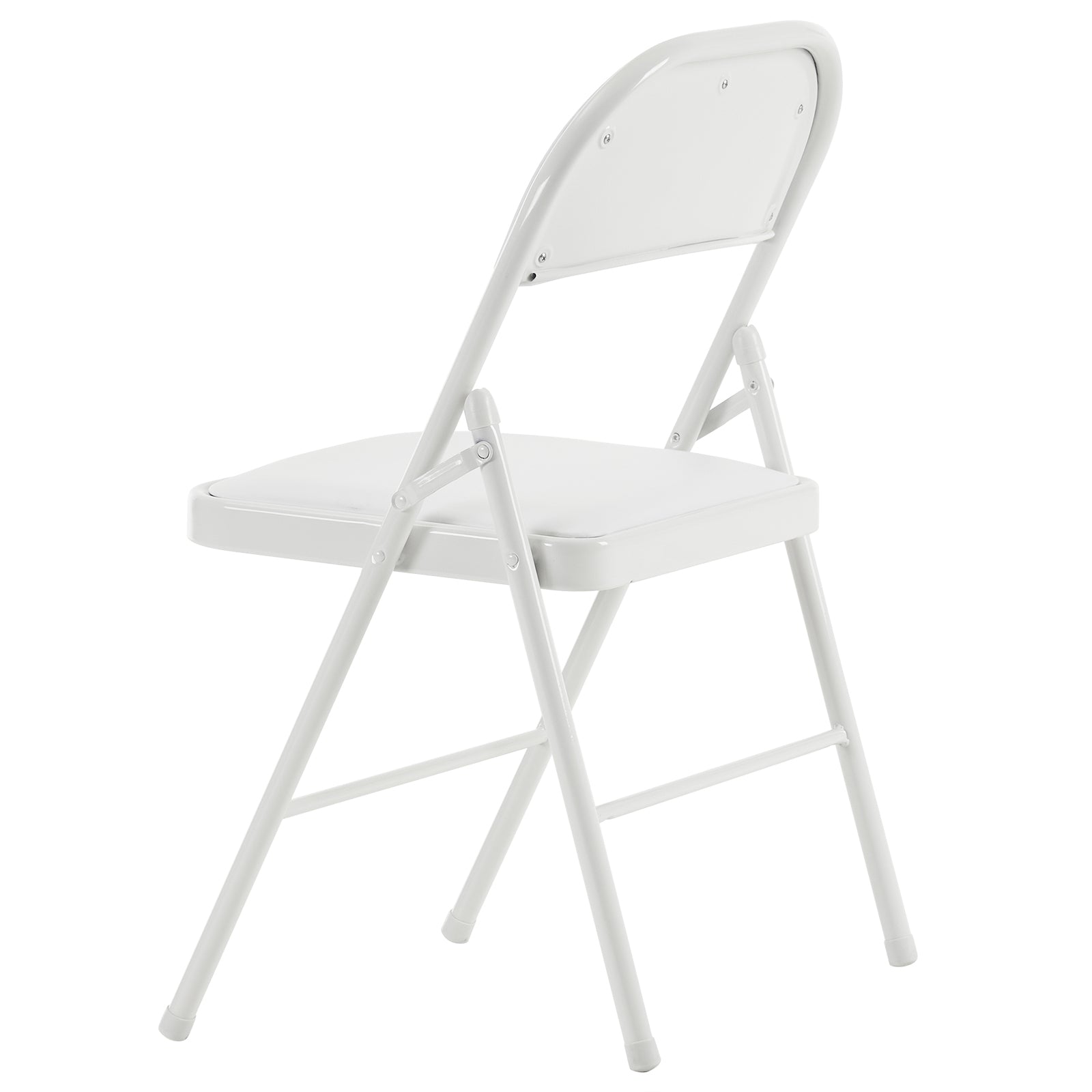 HAOYYE 4PCS Elegant Foldable Iron & PVC Chairs for Convention and Exhibition, Sturdy and Comfortable Chairs for Events, Meetings, Conferences, Easy to Store and Transport, Durable and Stylish Design