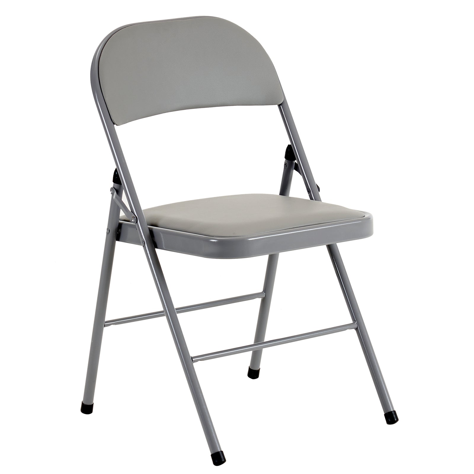 HAOYYE 6PCS Elegant Foldable Iron & PVC Chairs for Convention and Exhibition, Sturdy and Comfortable Chairs for Events, Meetings, Conferences, Easy to Store and Transport, Durable and Stylish Design