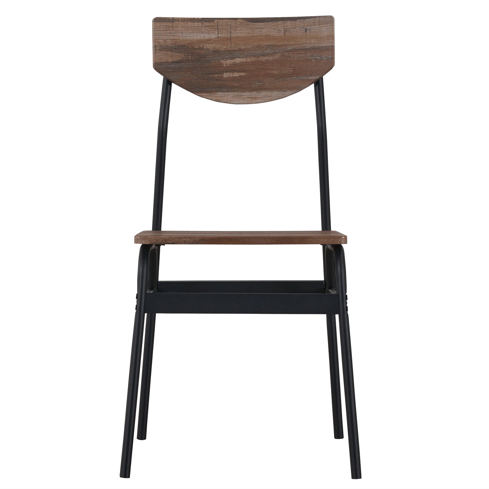 HAOYYE 6-Piece Modern Dining Set for Home Kitchen Dining Room with Storage Racks Rectangular Table Bench 4 Chairs Steel Frame