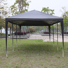 HAOYYE 10x30ft Black Outdoor Party Tent Waterproof Canopy with 8 Removable Sidewalls, Iron Frame Gazebo for Wedding Event Backyard Market
