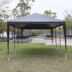 HAOYYE 10x30ft Black Outdoor Party Tent Waterproof Canopy with 8 Removable Sidewalls, Iron Frame Gazebo for Wedding Event Backyard Market