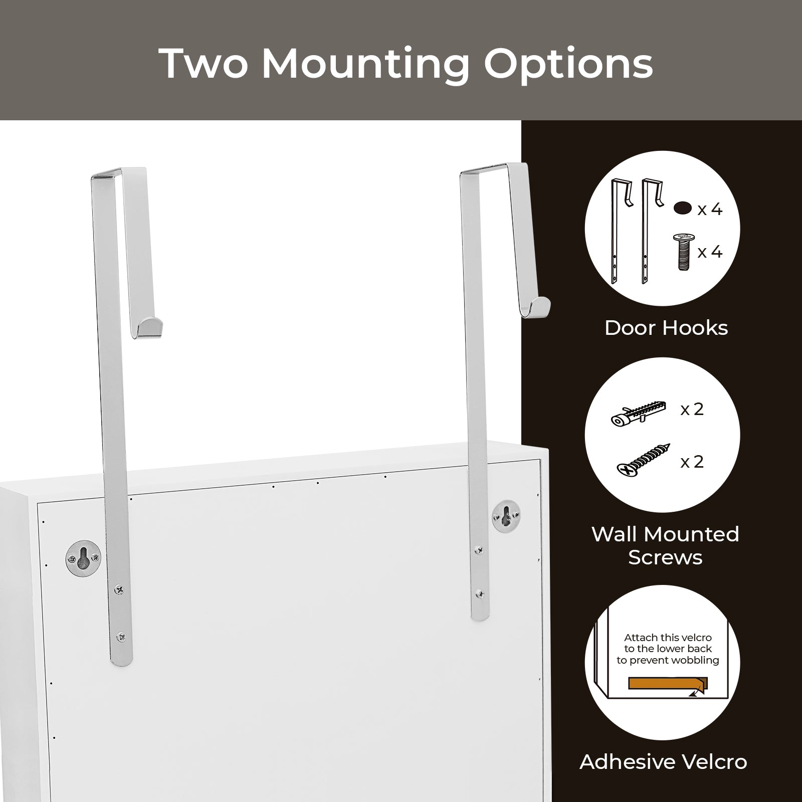 HAOYYE Full-Length PVC Film Mirror Jewelry Cabinet with Lock | Wall-Mounted Organizer with Velvet Lining | Durable Multipurpose Jewelry Storage Cabinet | Modern Space-Saving Design | Ideal for Bedroom and Dressing Room