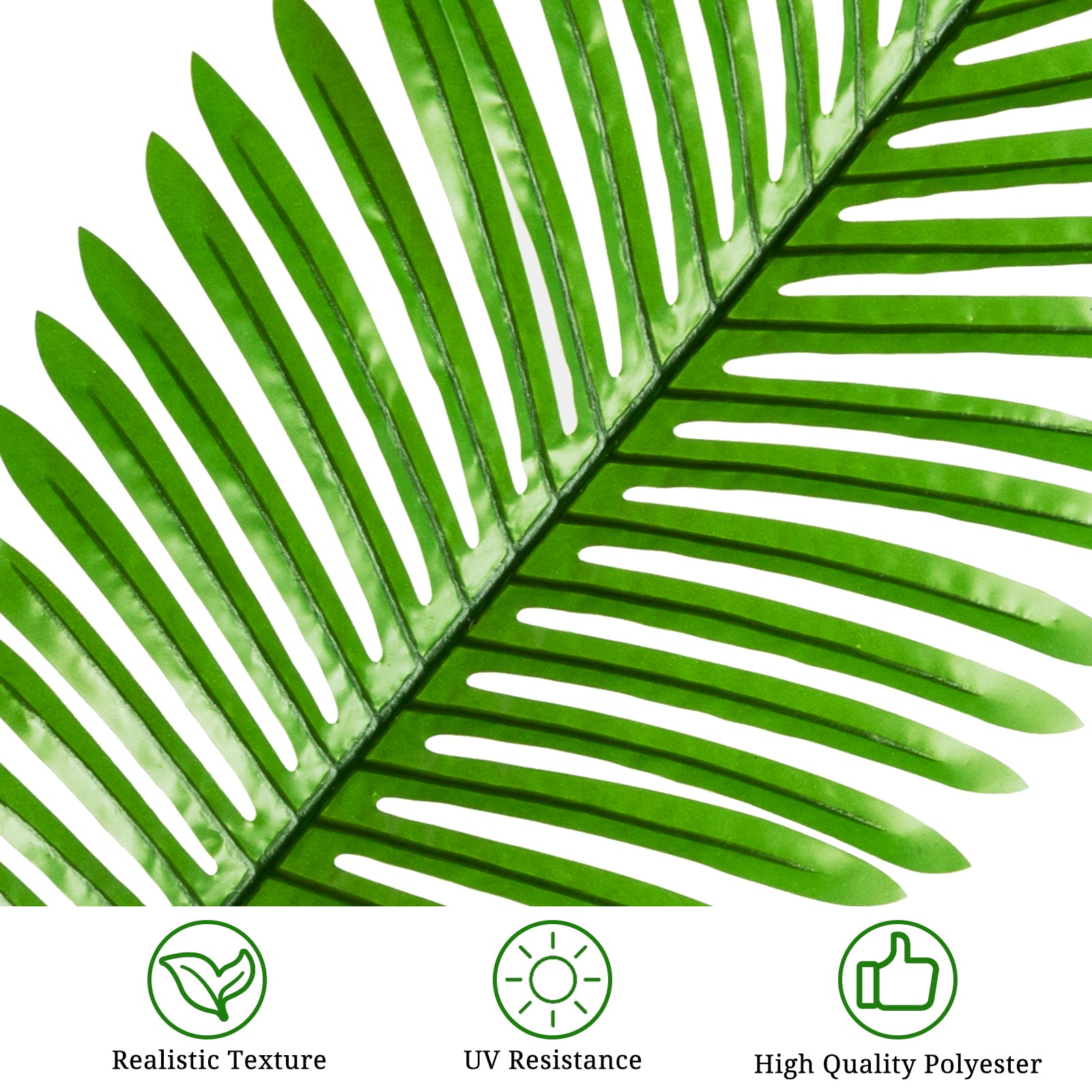 HAOYYE 6FT Green Plastic Palm Tree Simulation Sturdy Durable Design Multifunctional Modern Organizer Space-Saving Stylish Decoration for Living Room or Office