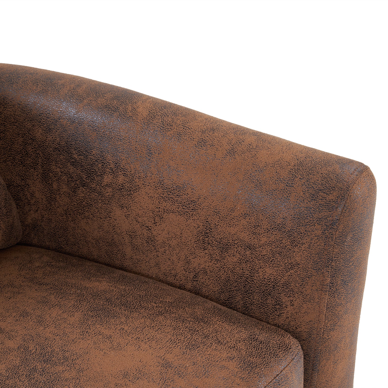 HAOYYE Half Disassembled Single Chair With Gold Feet And Pedals Bronzing Cloth Indoor Leisure Chair Orange Soft Cozy Warm Flannel Fleece Home Decor Luxury Comfortable Unique Design Premium Quality