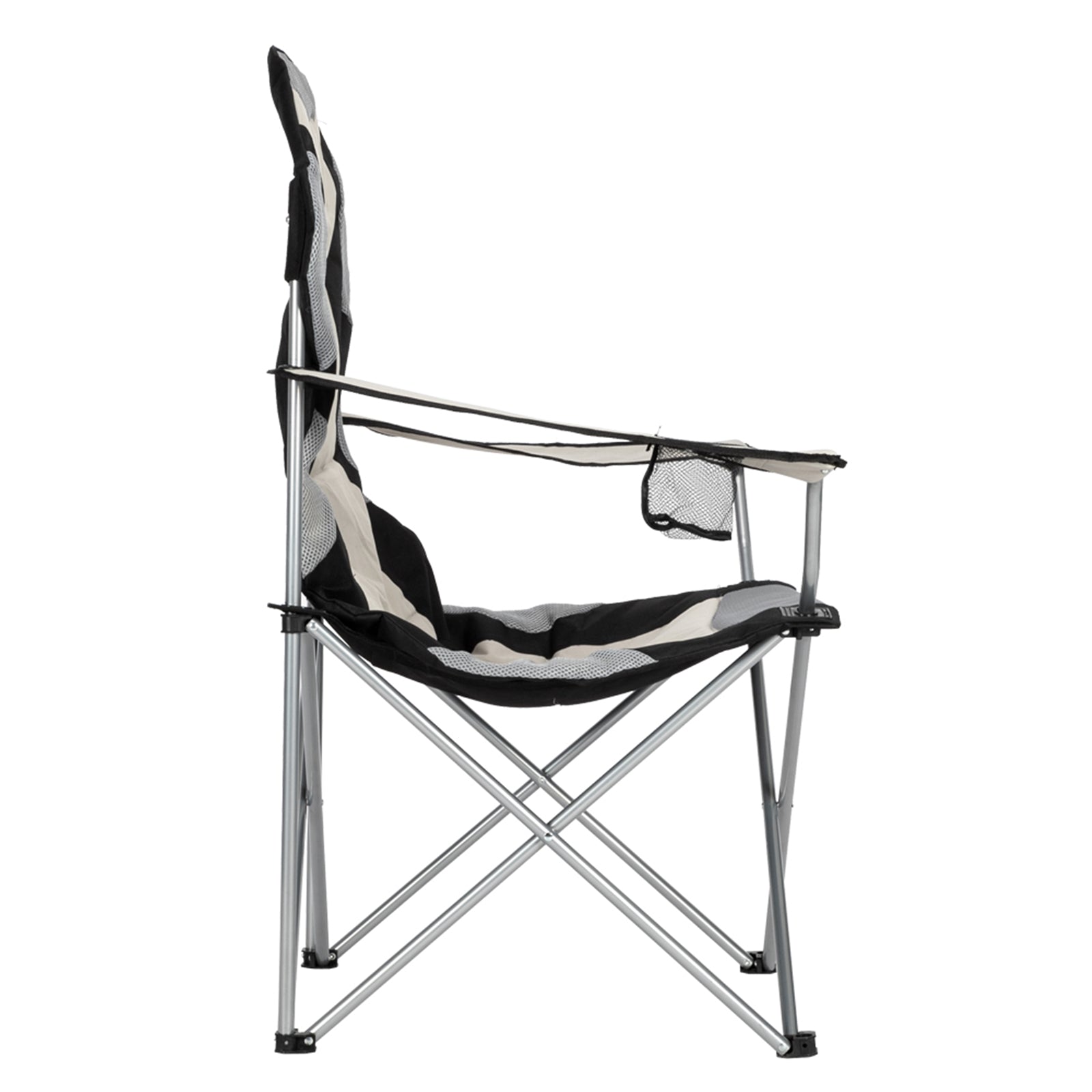 HAOYYE Medium Camping Chair Fishing Chair, Folding Chair with Iron Frame and 600D Oxford Cloth, Portable, Durable, and Comfortable for Outdoor Activities