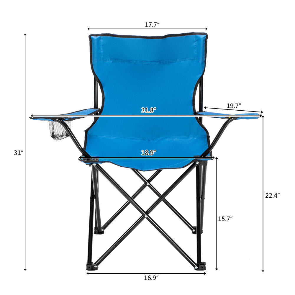 HAOYYE Small Camp Chair, Portable Foldable Outdoor Chair with 600D Oxford Cloth and Iron Frame, Lightweight and Durable, Ideal for Camping, Fishing, and Outdoor Activities