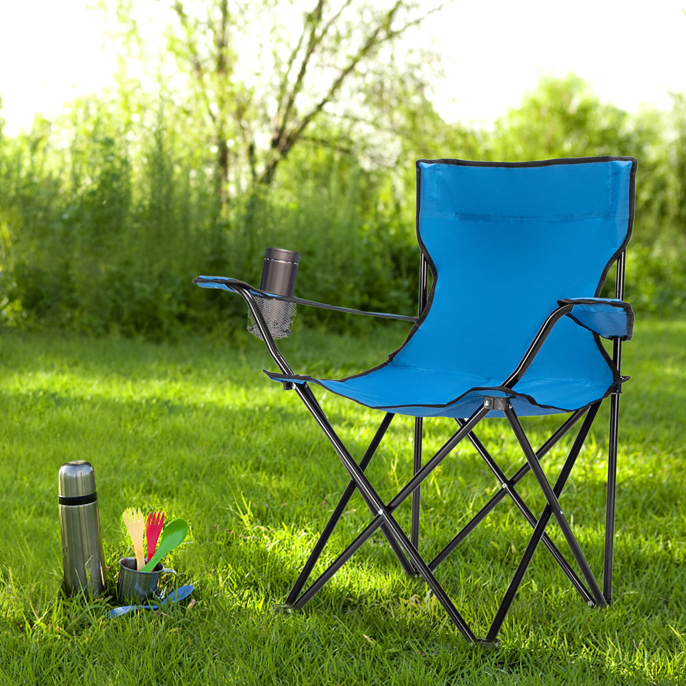 HAOYYE Small Camp Chair, Portable Foldable Outdoor Chair with 600D Oxford Cloth and Iron Frame, Lightweight and Durable, Ideal for Camping, Fishing, and Outdoor Activities
