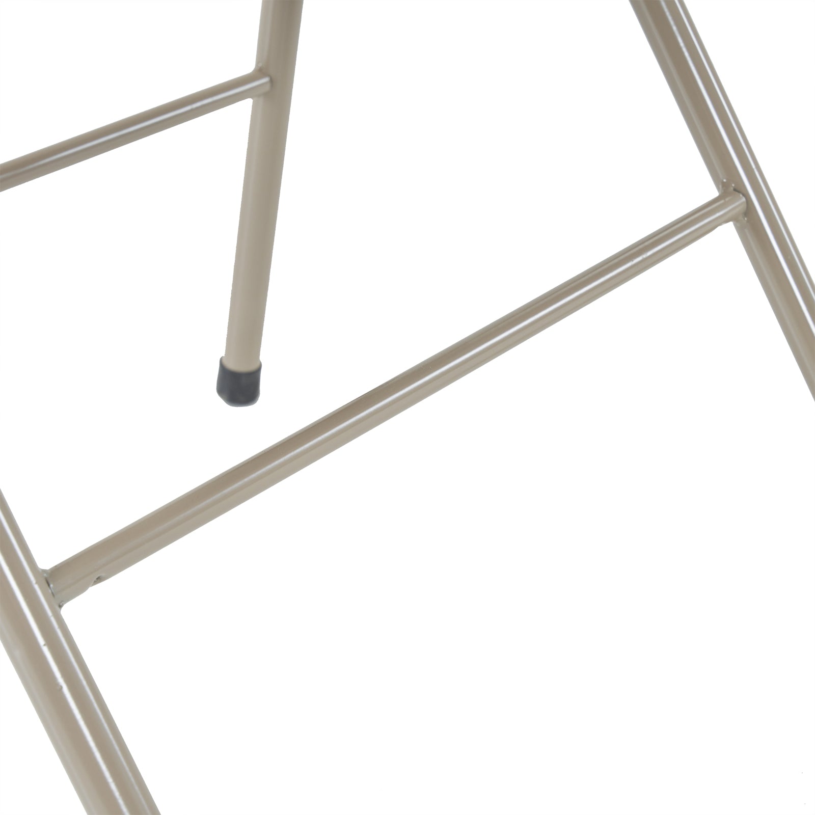 HAOYYE 4PCS Elegant Foldable Iron & PVC Chairs for Convention and Exhibition, Light Brown, Sturdy and Comfortable Chairs for Events, Meetings, Conferences, Easy to Store and Transport, Durable and Stylish Design