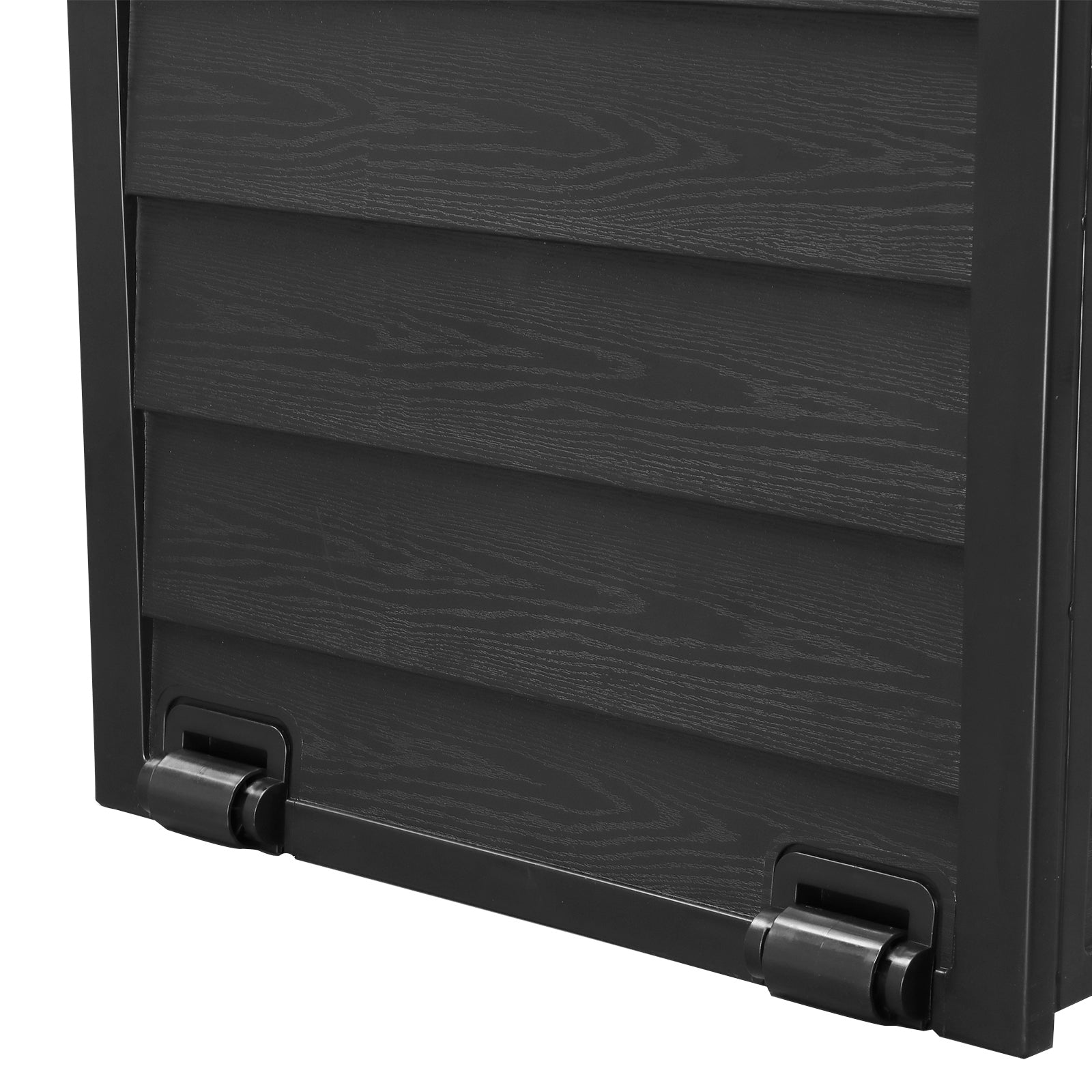 HAOYYE Outdoor Garden Storage Deck Box with Lockable Lid and Wheels, 75 Gallon Waterproof Plastic Chest for Tools, Cushions, Toys, Patio Accessories, Durable and Portable for Backyard or Garage Use